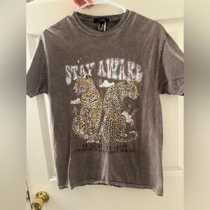 Leopard 🐆 Forever 21 Brown Graphic Tee